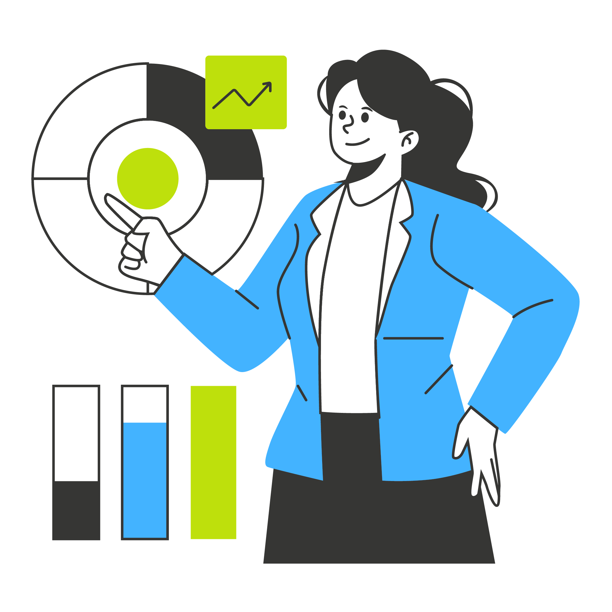 Custom SaaS frontend and backend development process illustration